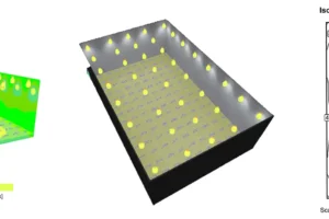 Lighting Layout Plan with UFO LED High Bay Light