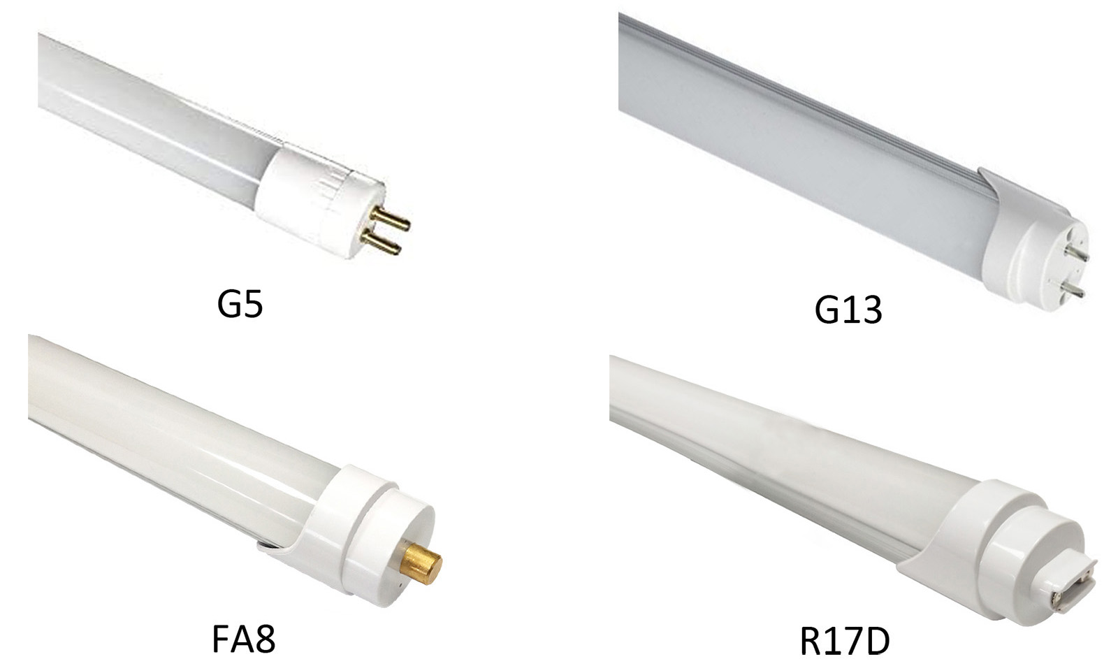 LED Tube Lights Base Types