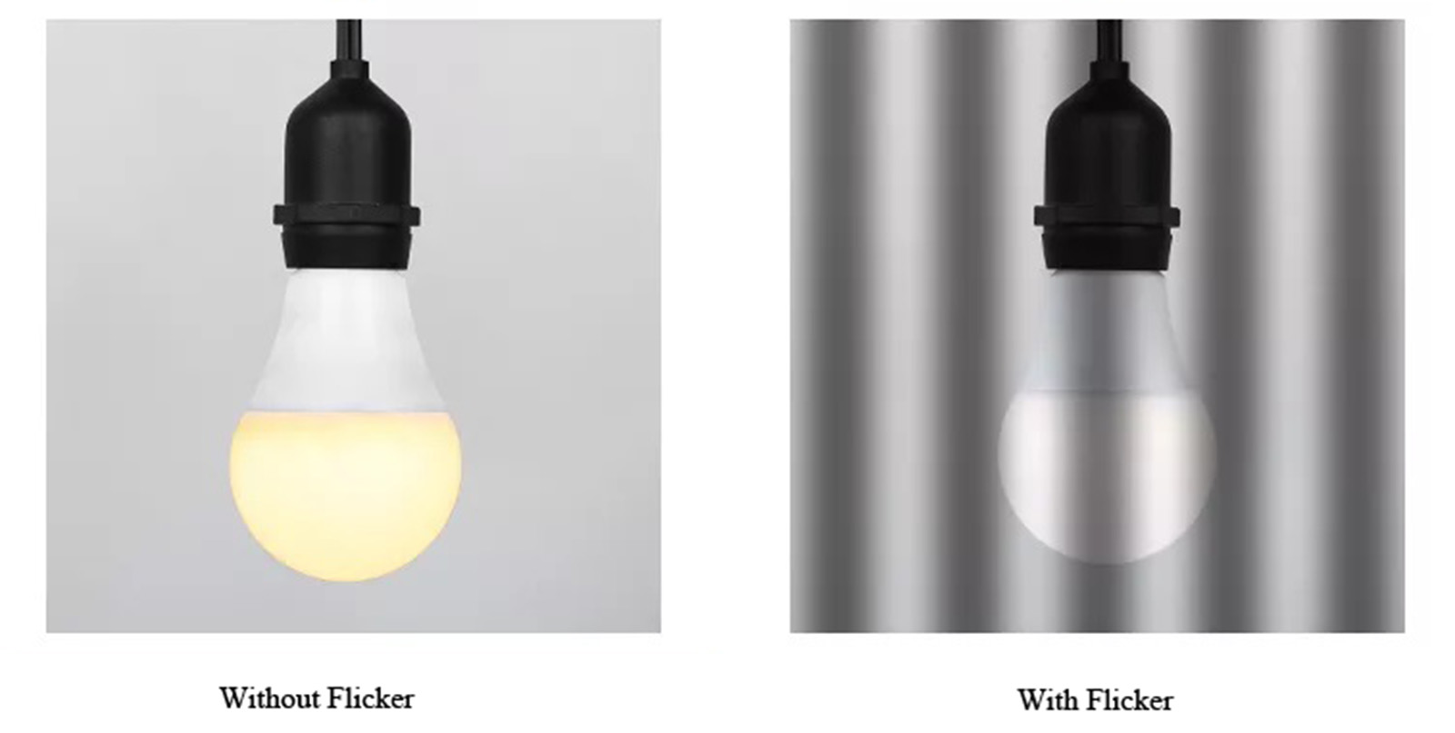 flicker free LED lighting vs flickering