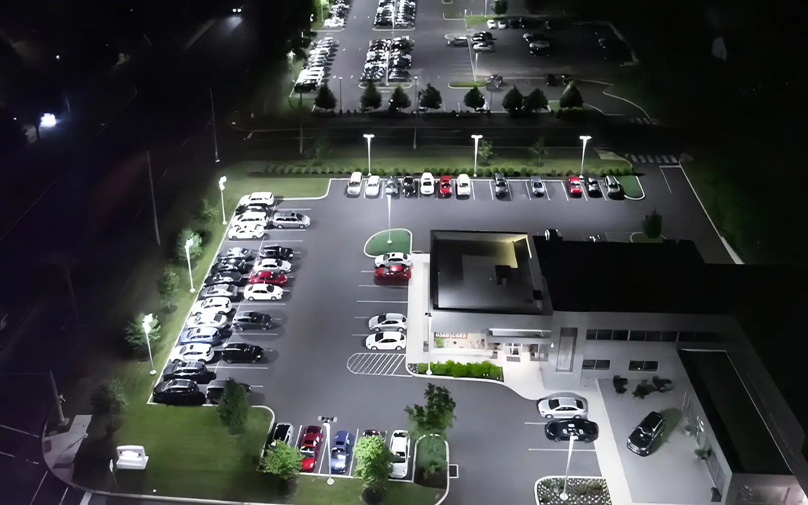 LED street light in Parking lot LED street light in Parking lot