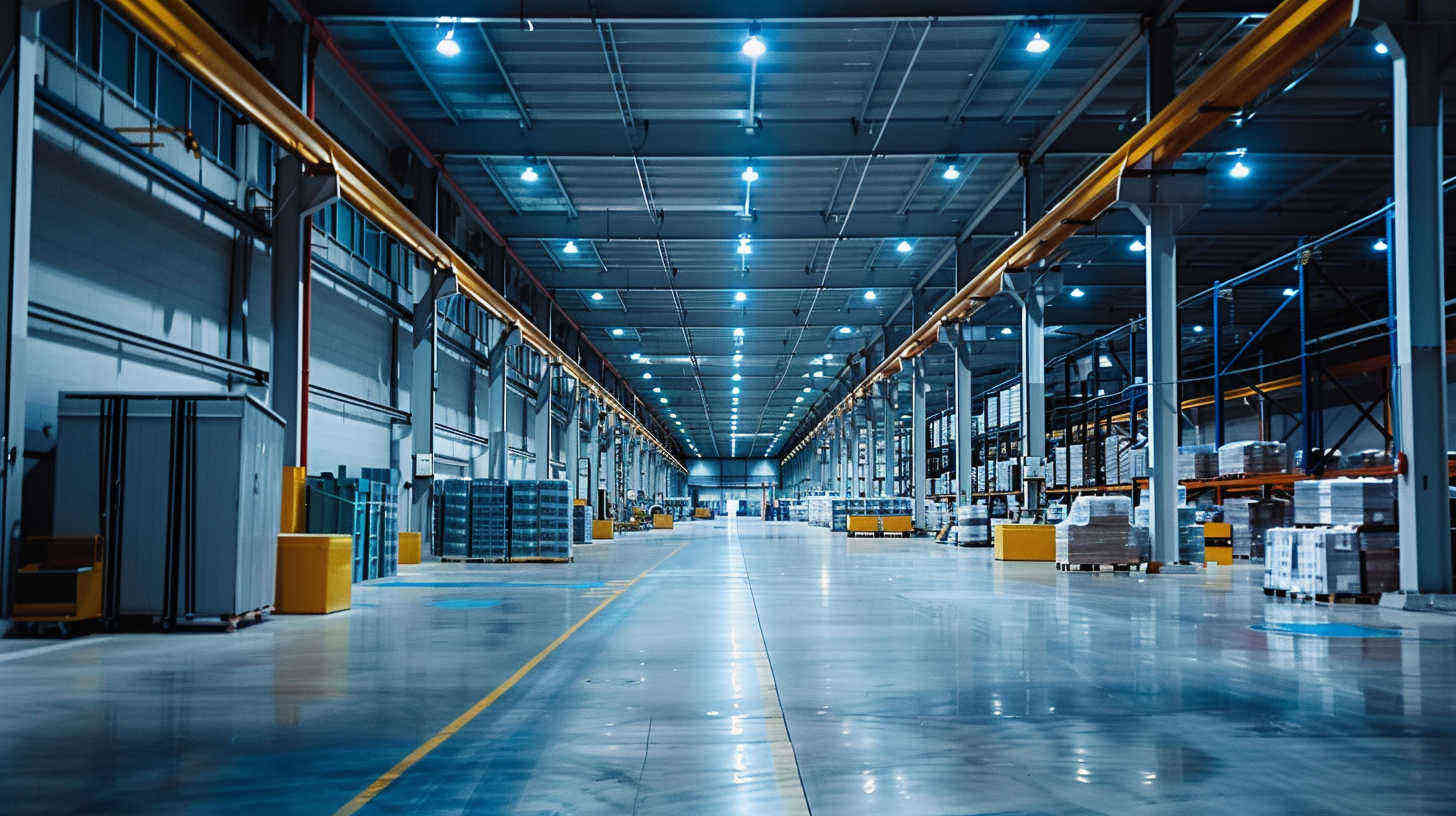 High Bay Emergency Lighting in a Modern Manufacturer