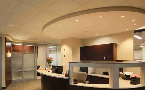 LED Down Light installed in Office LED Down Light installed in Office
