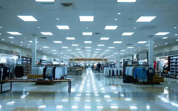 LED Panel Light installed in Shopping Mall