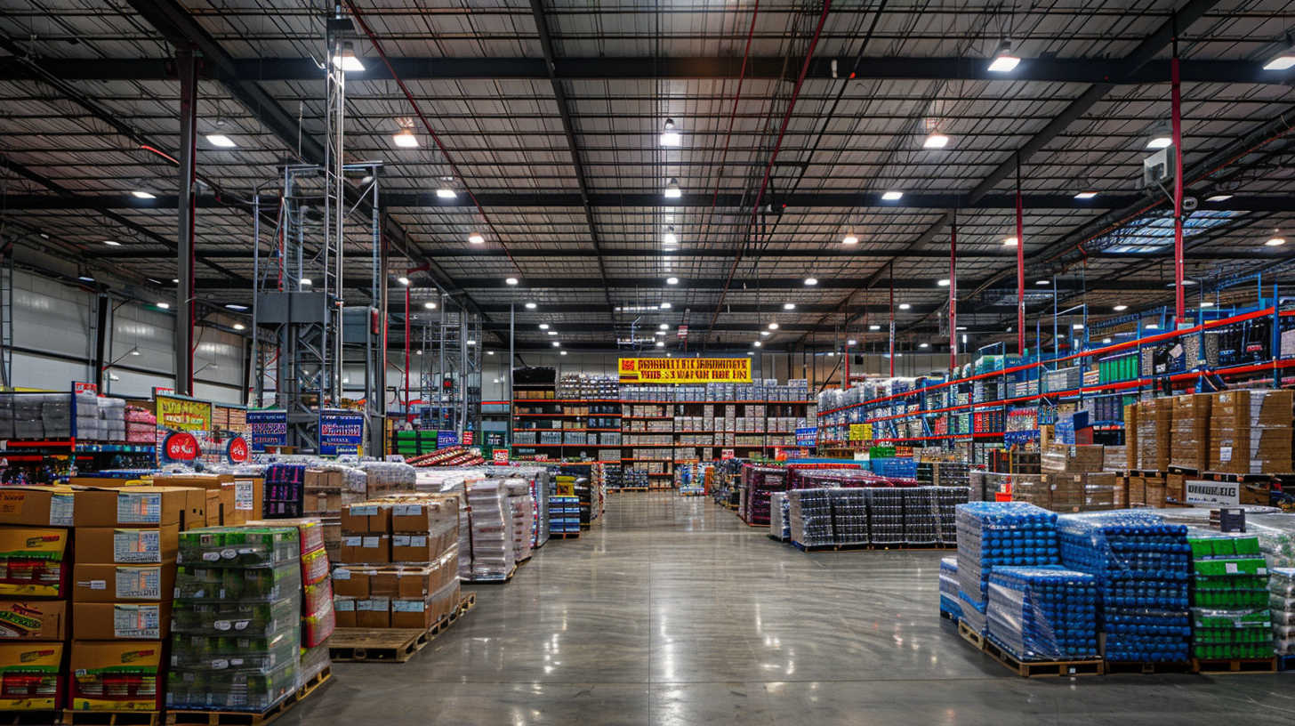 bustling_retail_warehouse_with_round_LED_high_bay