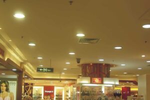 led downlights in shop store