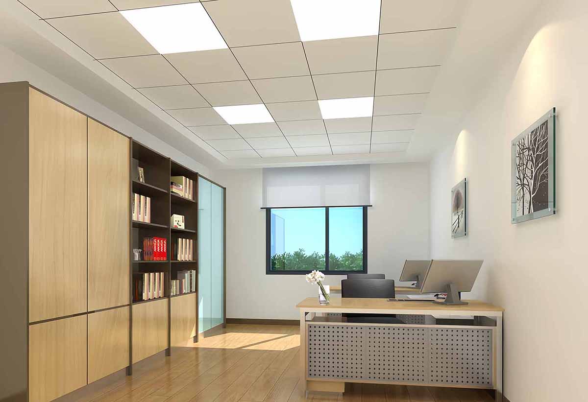 Ceiling Recessed LED Panel Light in office