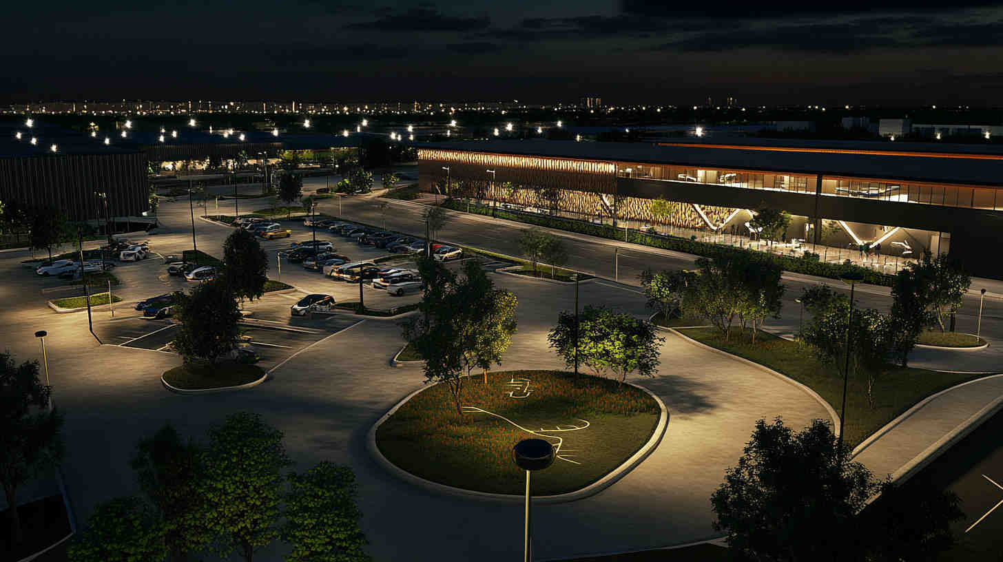 Night_view_of_a_large_parking_facility_with_eco-friendly LED parking lights