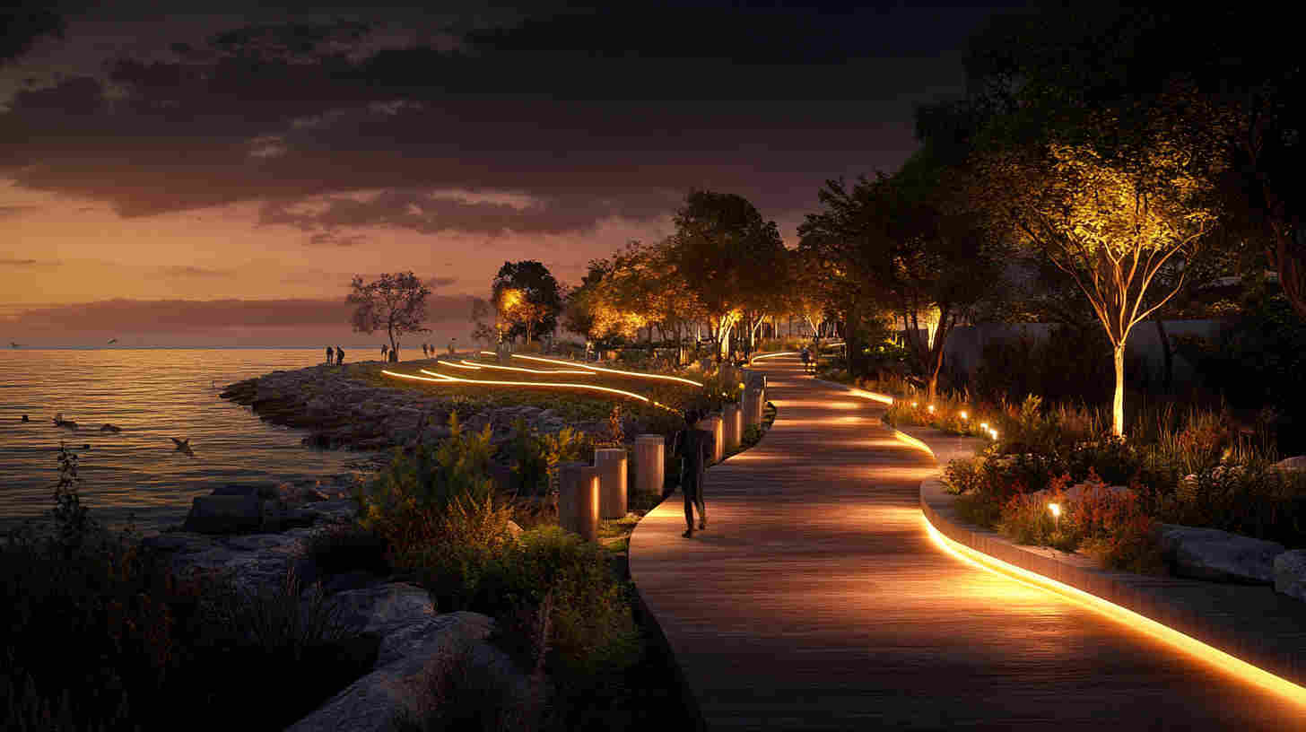 coastal_promenade_lined_with_amber_LED_lights