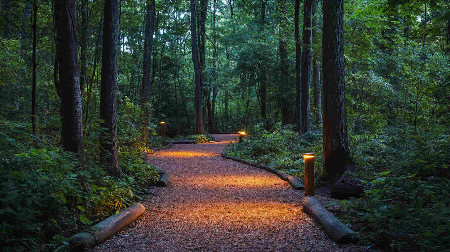 dense_forest_trail_illuminated_by_amber_LED lights