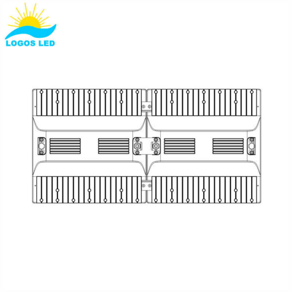 Altair LED Linear High Bay Drawing 150-240W