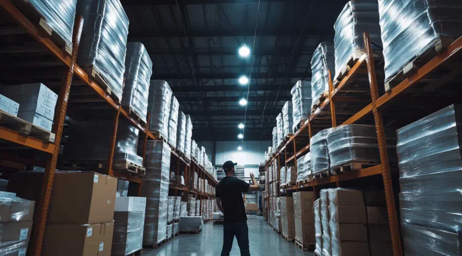 warehouse_with_LED_high_bay_lights