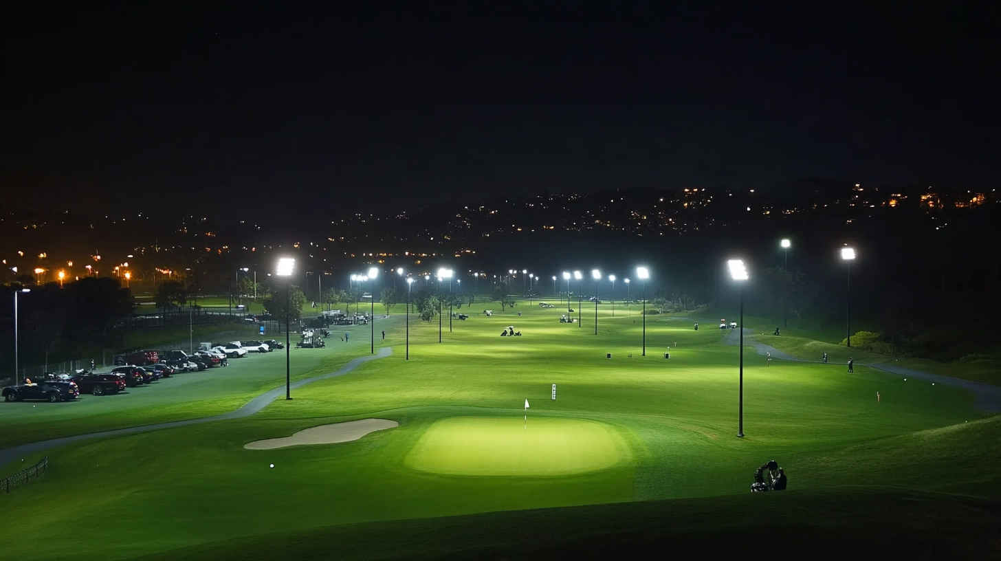 A_panoramic_view_of_a_large_golf_driving_range