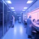 What are the lighting requirements for a clean room?