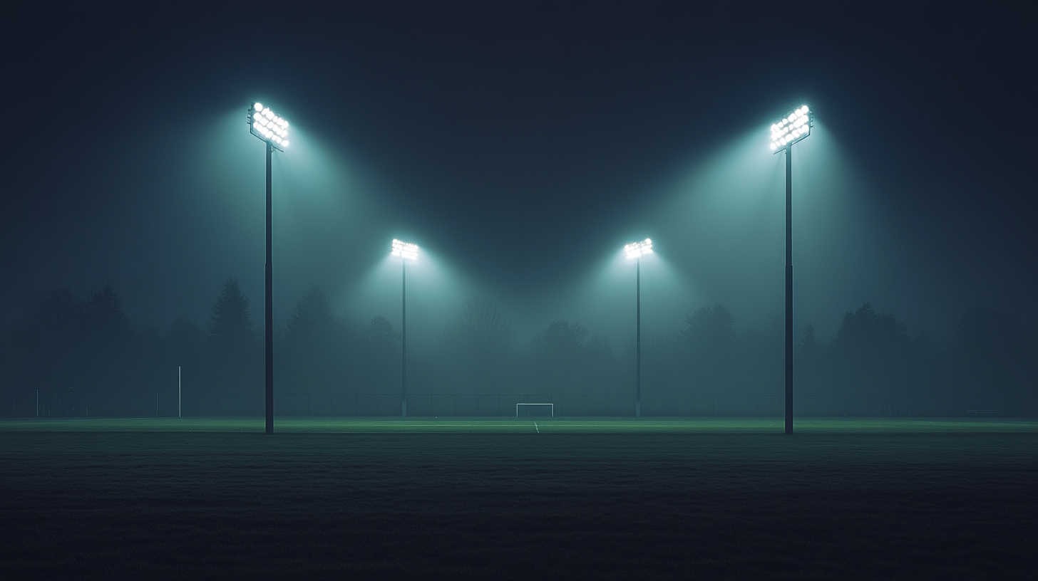 A_professional_football_stadium_at_night_with_flood_light