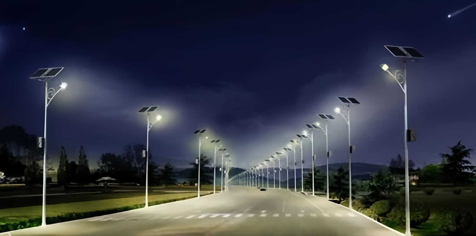 Solar Street Lights on High way