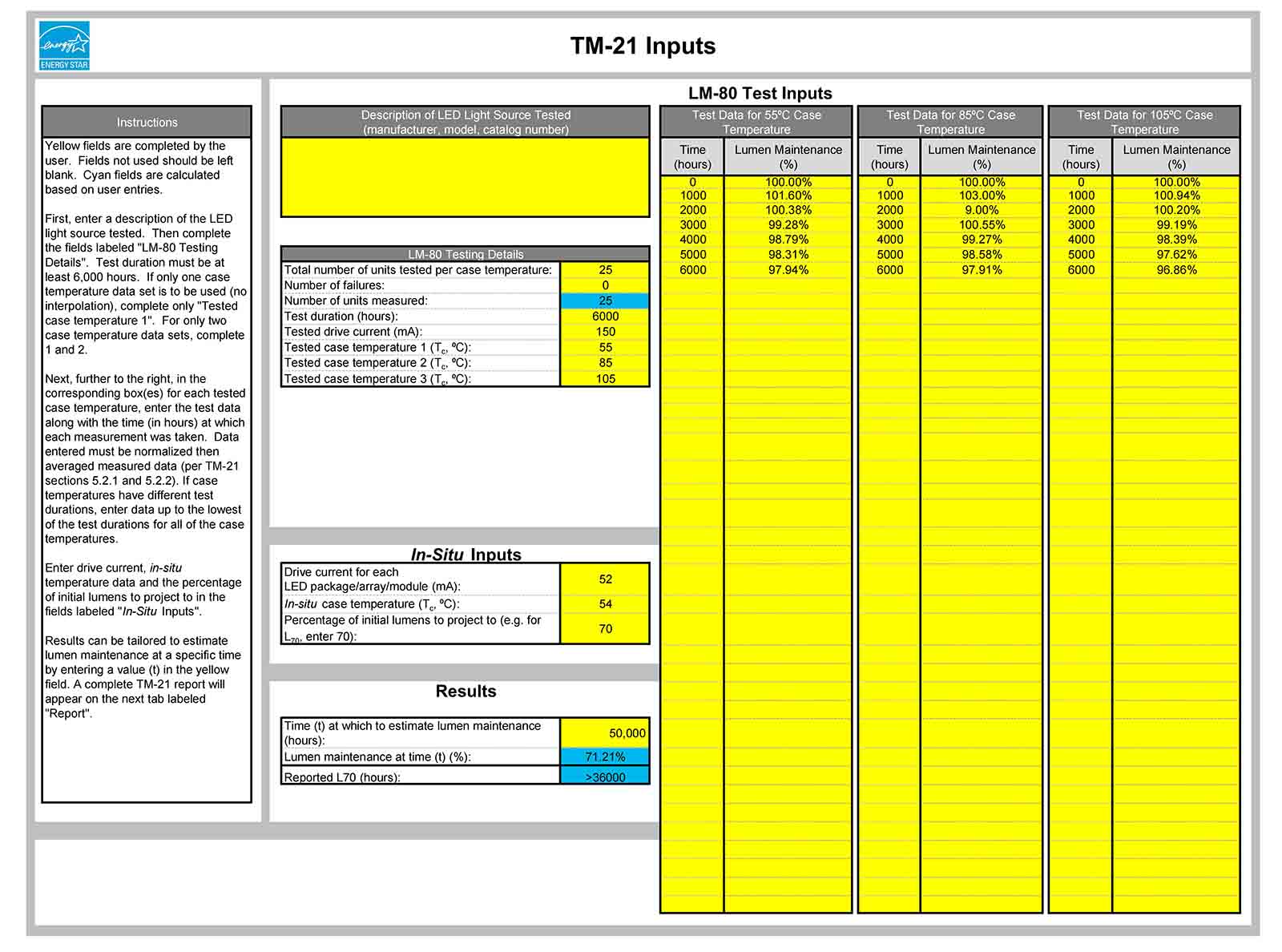 TM-21 Calculator