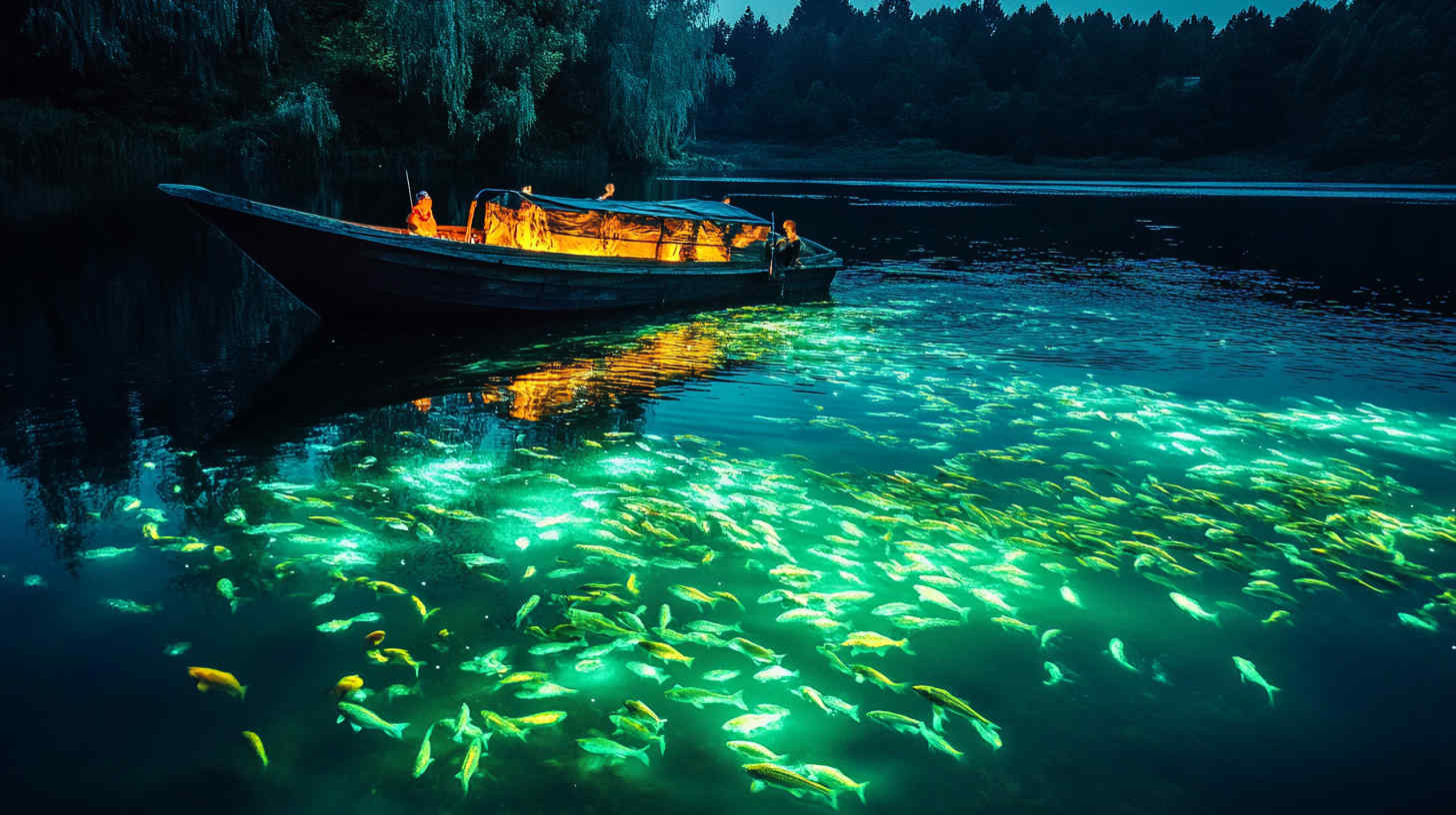 a_boat_surrounded_by_illuminated_fish