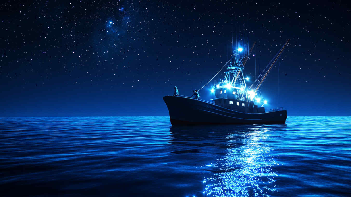 a_fishing_boat_equipped_with_waterproof LED flood lights