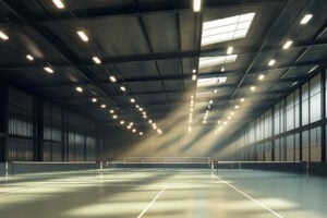 spacious_indoor_badminton_court_under_LED_high_bay-light