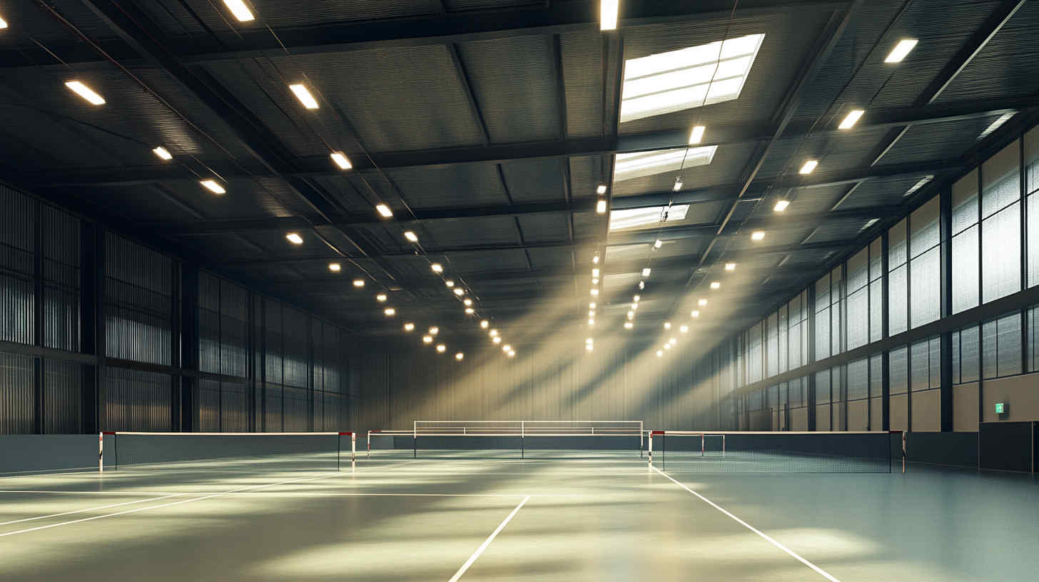 spacious_indoor_badminton_court_under_LED_high_bay-light