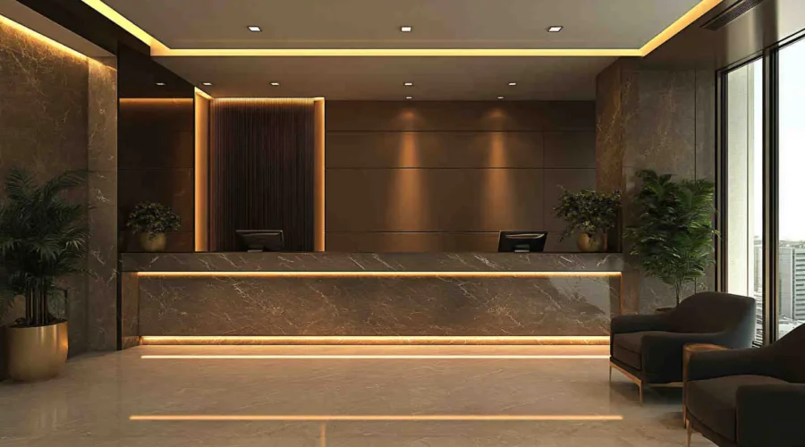 A_high-end_hotel_bar_with_recessed_downlights