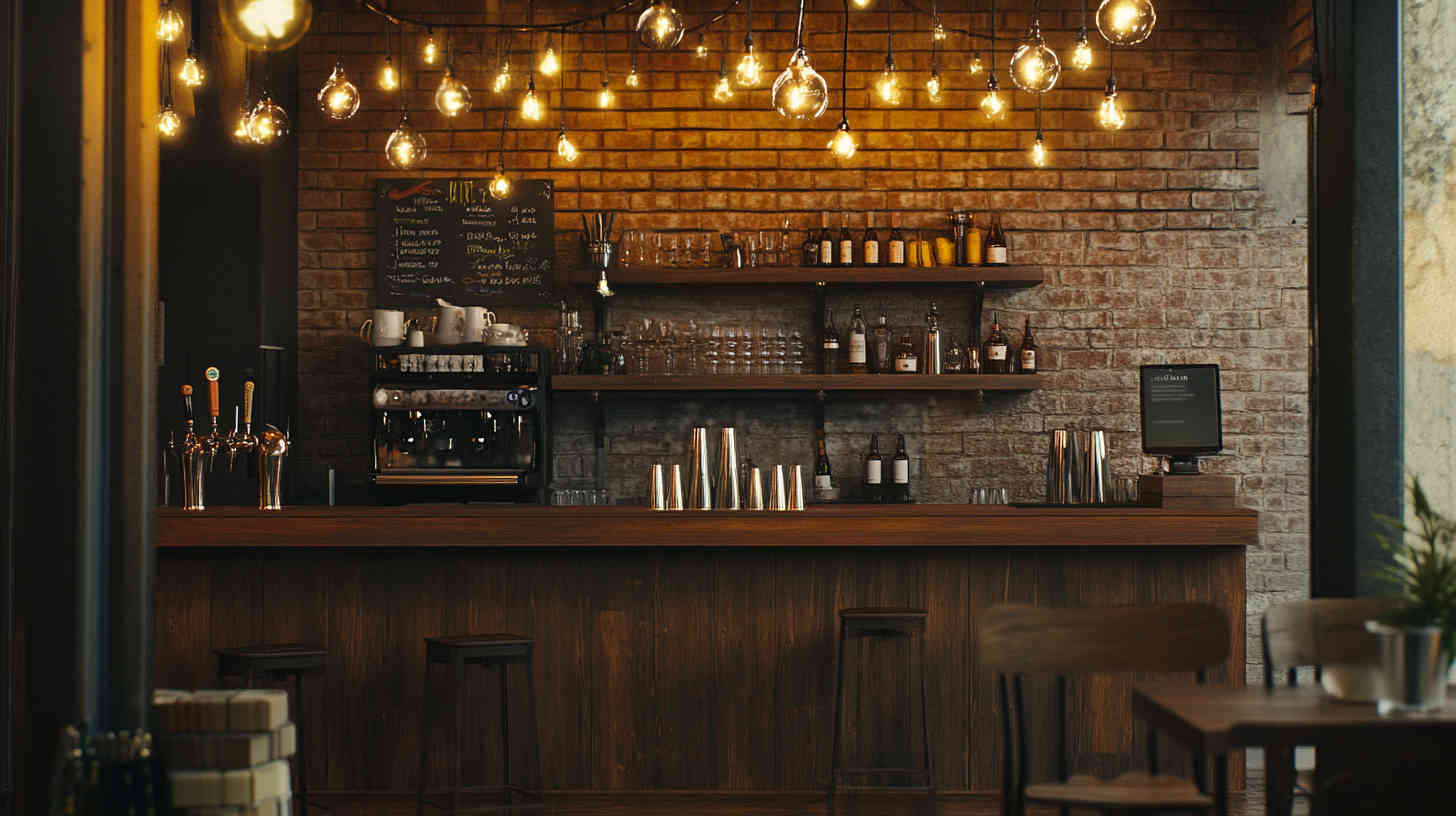 A_rustic-themed_bar_with_vintage_Edison_bulb_string