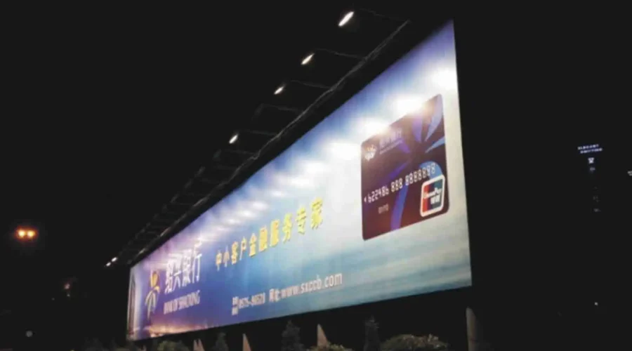 LED Flood Light installed in Billboard