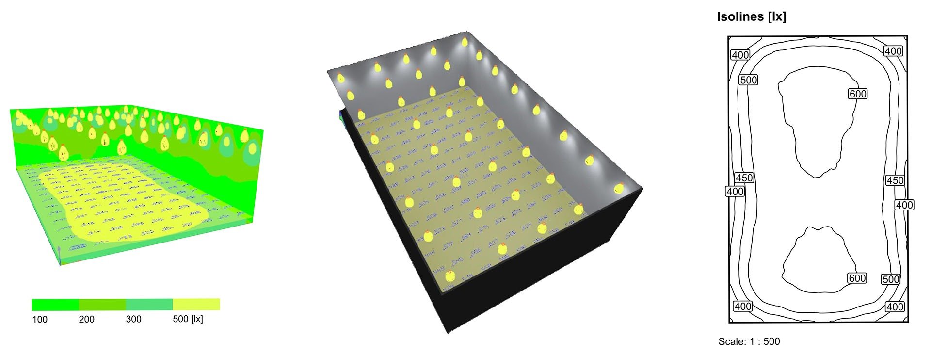 Lighting layout design for high bay industrial LED lighting Lighting layout design for high bay industrial LED lighting