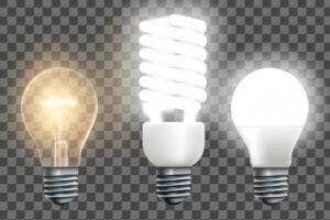 different types of light bulbs