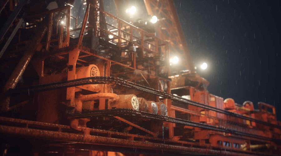 Close-up_view_of_oil_rig_crane_lights_in_use