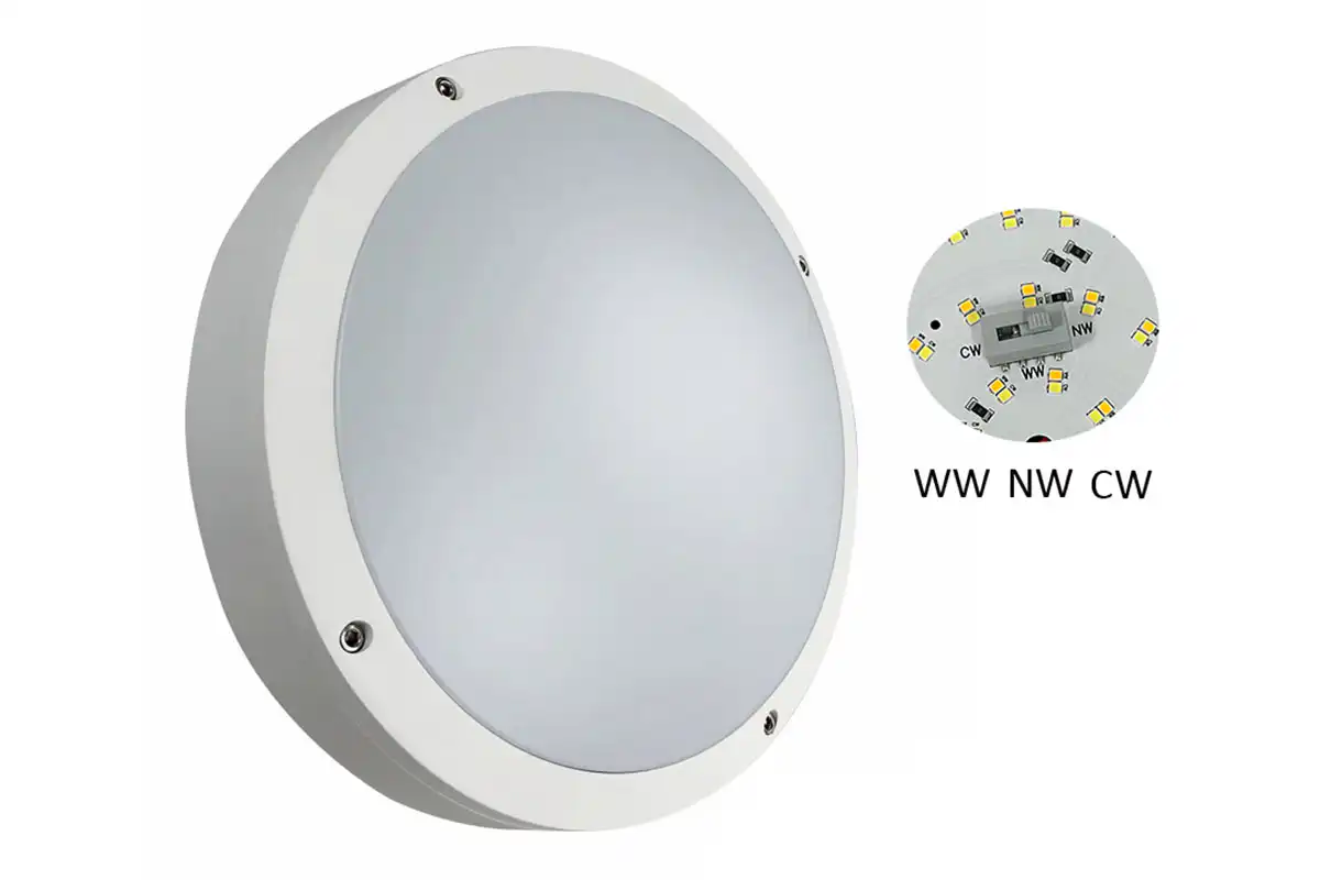 CCT Switchable LED Bulkhead Light CCT Switchable LED Bulkhead Light