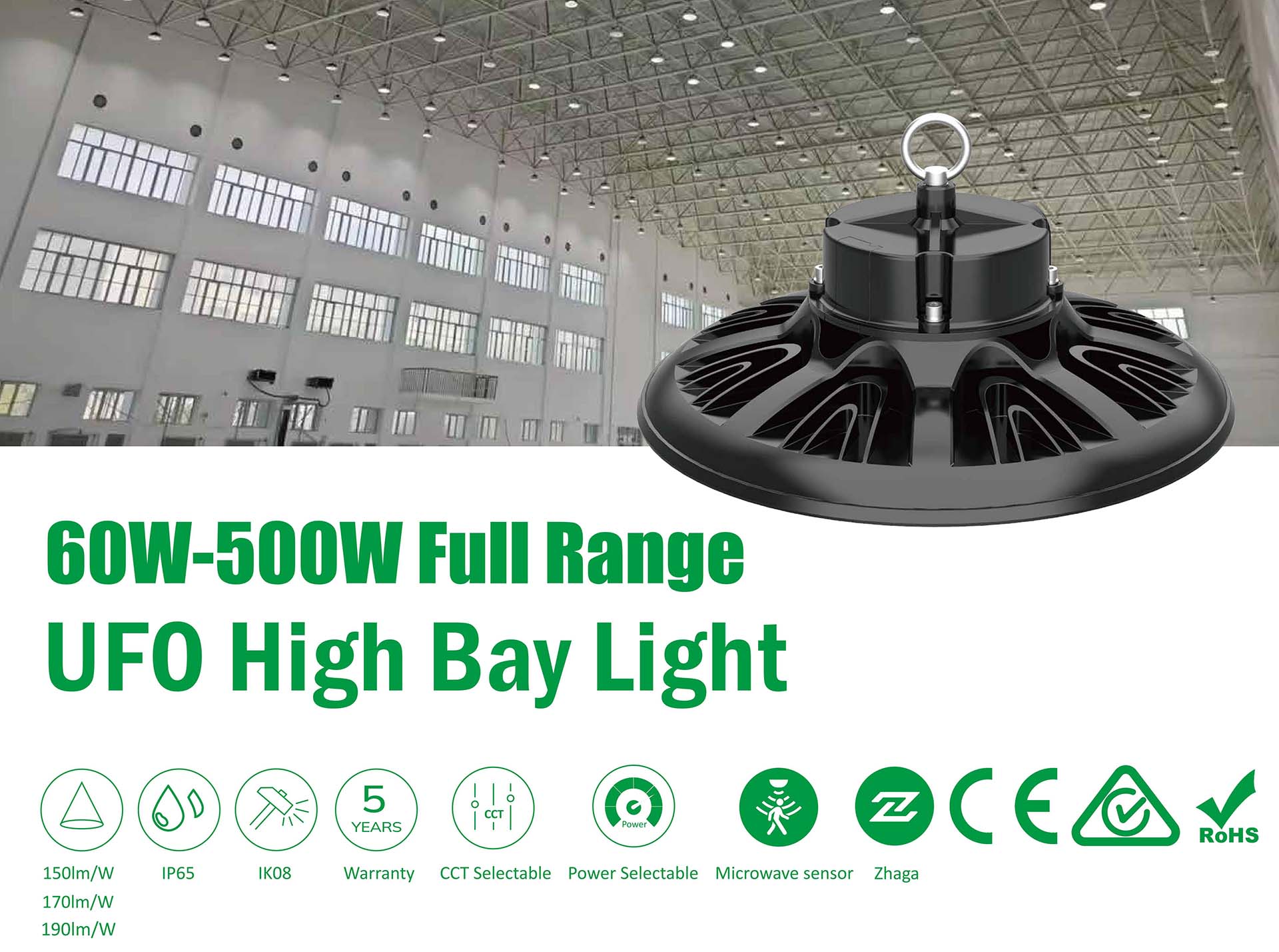 Logos Lighting - Spec of Boreas LED UFO Highbay Light