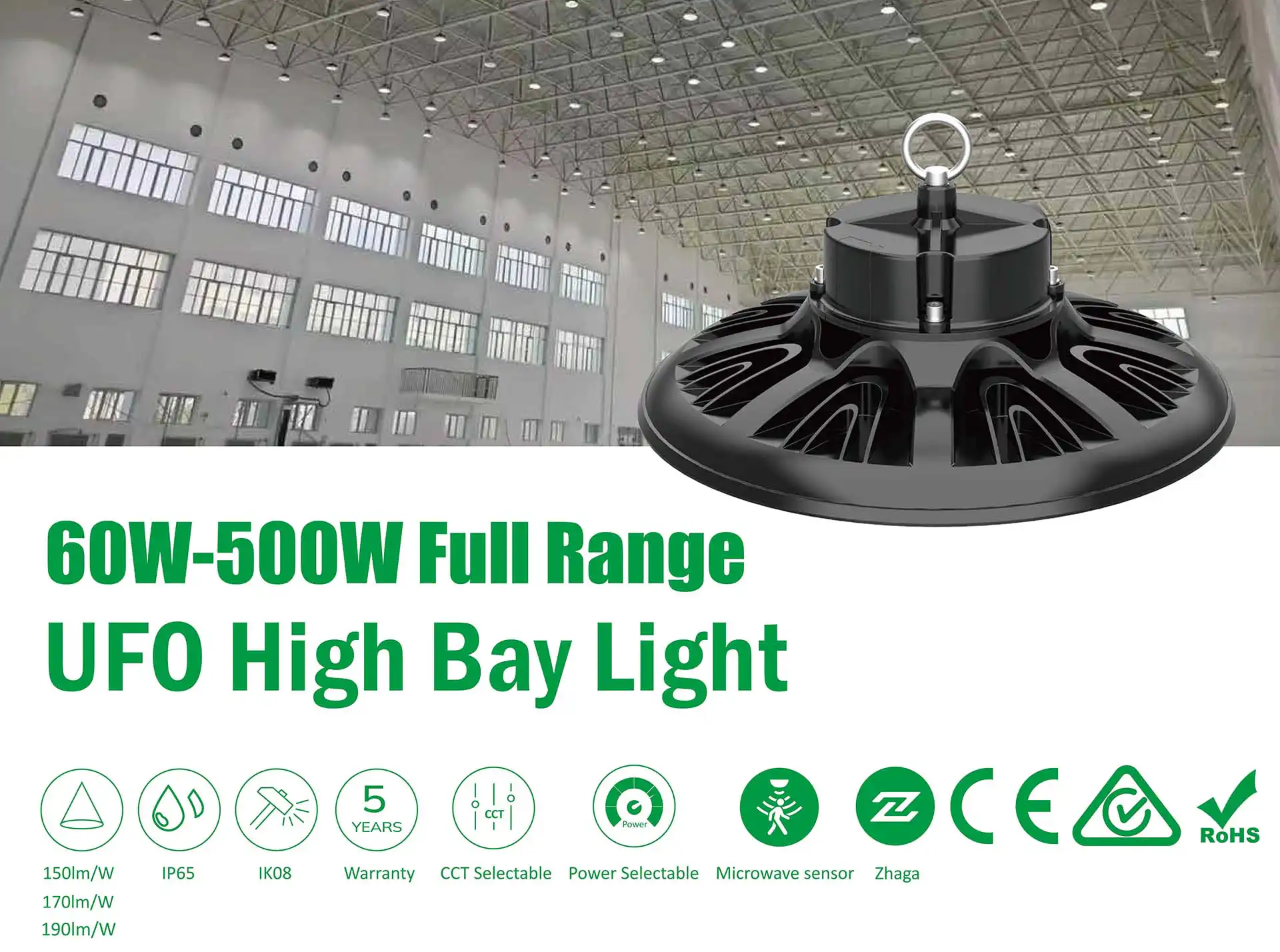Logos Lighting - Spec of Boreas LED UFO Highbay Light