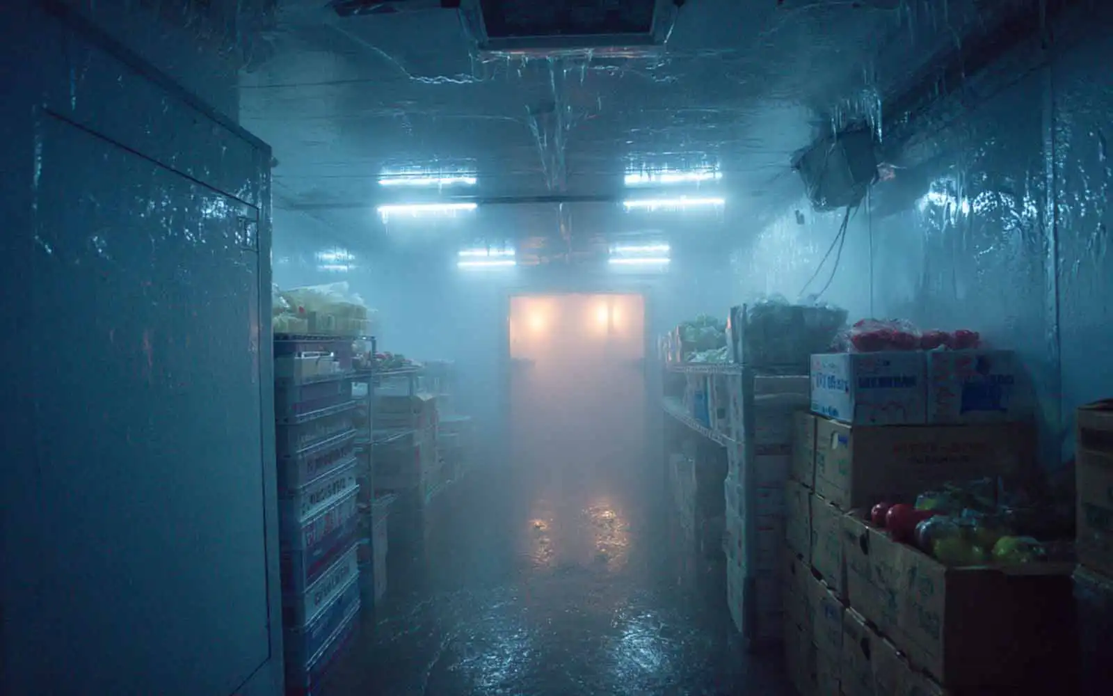 LED Vapor Lights Installed in Cold Storage Warehouse LED Vapor Lights Installed in Cold Storage Warehouse